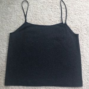 Banana Republic Gray wool cami with silk straps